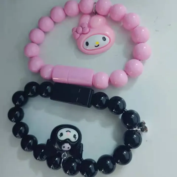Earrings worldnetgifts BFFs Magnetic USB Charging Cable Bracelets