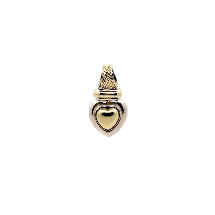 David Yurman PreOwned David Yurman TwoTone Heart Enhancer Rings