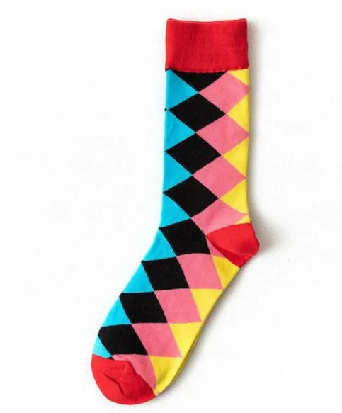 SF622 Colorful Diamonds Socks POLLY Earrings