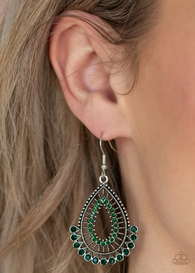 Earrings Paparazzi Jewelry Paparazzi Earring Castle Collection Green