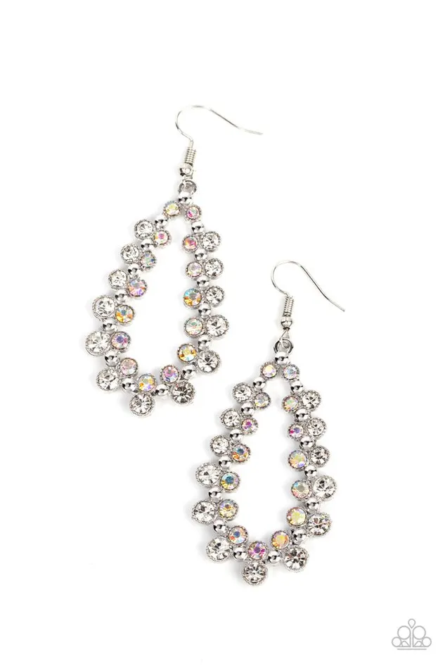 Earrings Paparazzi Jewelry Paparazzi Earring Its About to GLOW Down White