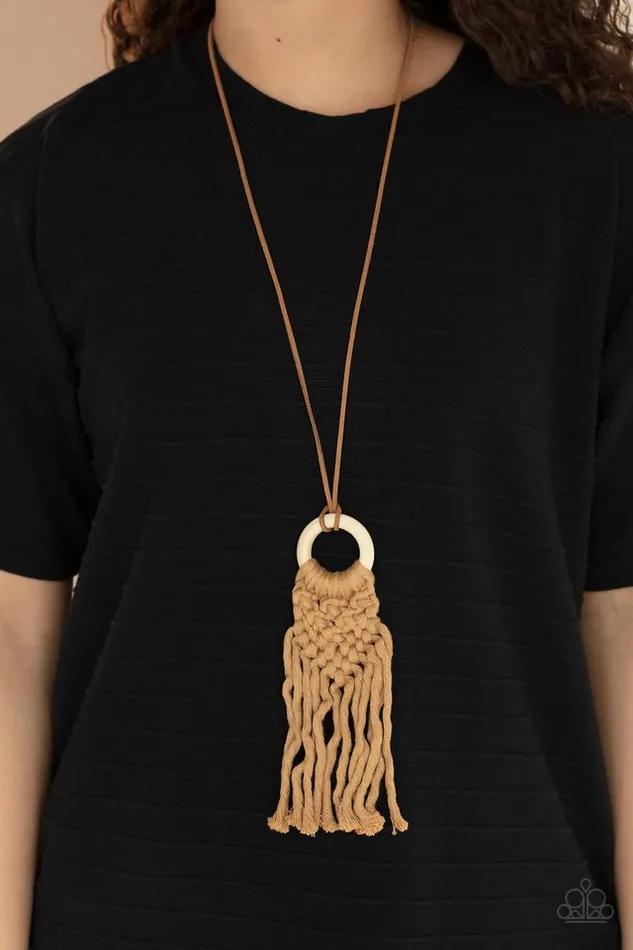 Necklaces Paparazzi Jewelry Paparazzi Necklace Crafty Couture Brown