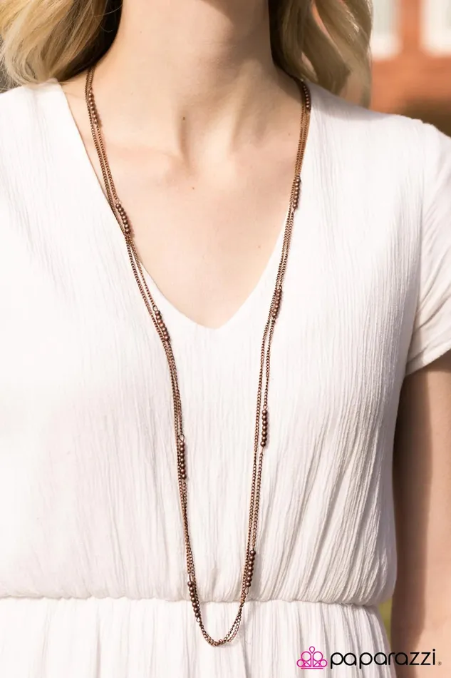 Necklaces Paparazzi Jewelry Paparazzi Necklace Metal Musings Copper