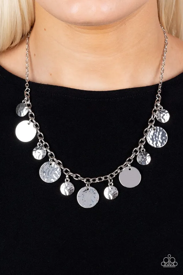 Necklaces Paparazzi Jewelry Paparazzi Necklace Model Medallions Silver