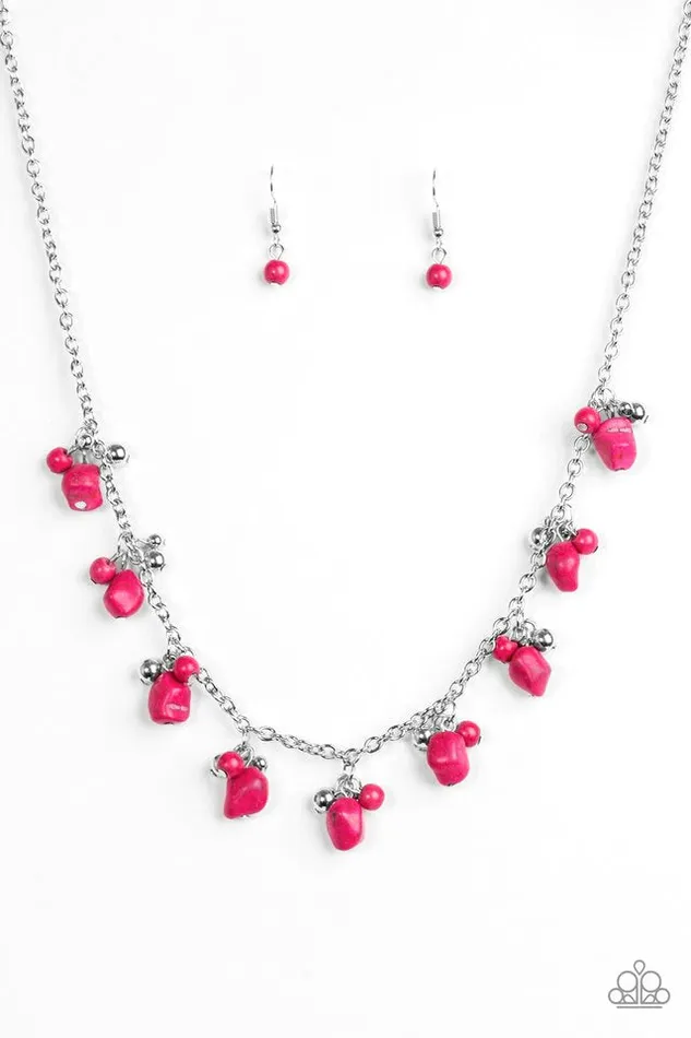 Necklaces Paparazzi Jewelry Paparazzi Necklace Rocky Mountain Magnificence Pink