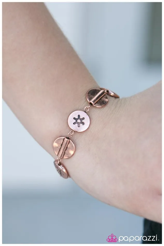 Paparazzi Bracelet Get It BRIGHT Copper Paparazzi Jewelry Bracelets