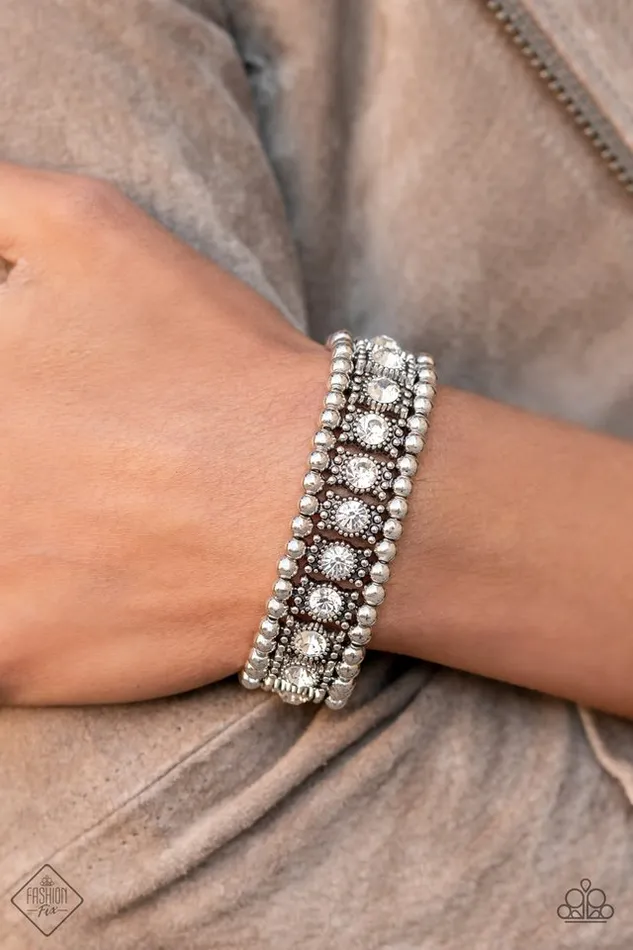 Paparazzi Bracelet Ritzy Reboot White Paparazzi Jewelry Bracelets