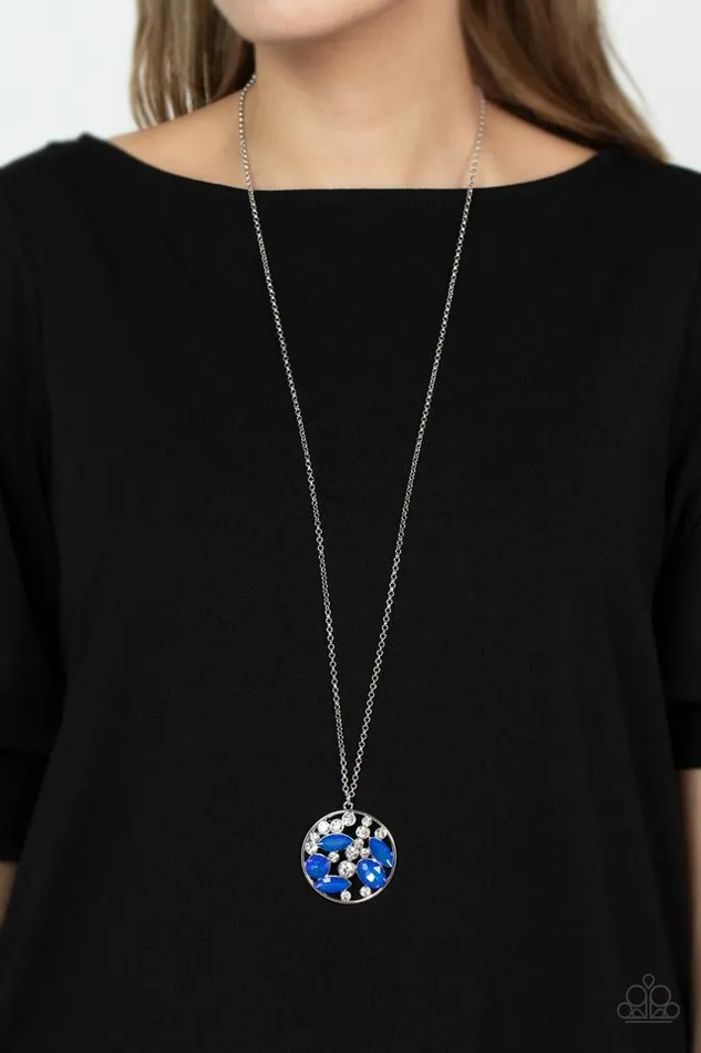 Paparazzi Jewelry Necklaces Paparazzi Necklace Iridescently Influential Blue