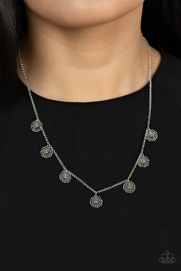 Paparazzi Jewelry Necklaces Paparazzi Necklace Prairie Perennial Orange