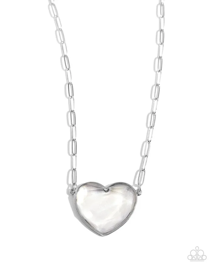 Paparazzi Jewelry Necklaces Paparazzi Necklace Seize the Sentiment White Paparazzi Jewelry Necklaces Paparazzi Necklace Seize the Sentiment White