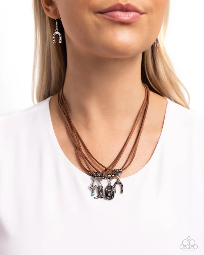 Paparazzi Jewelry Necklaces Paparazzi Necklace Southern Beauty Brown