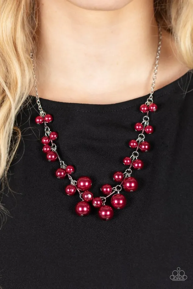 Paparazzi Jewelry Necklaces Paparazzi Necklace Tearoom Gossip Red