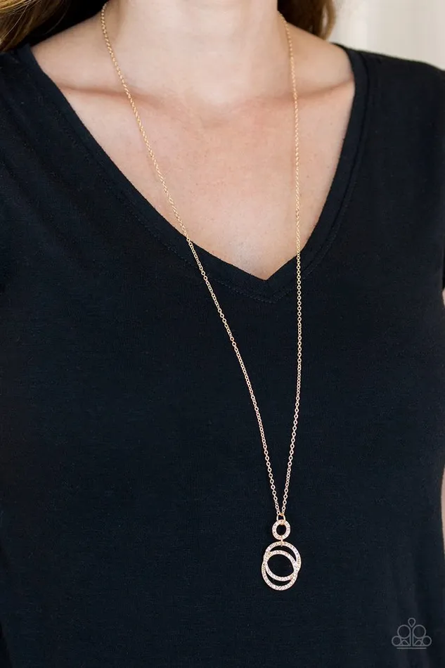 Paparazzi Jewelry Necklaces Paparazzi Necklace Timeless Trio Gold