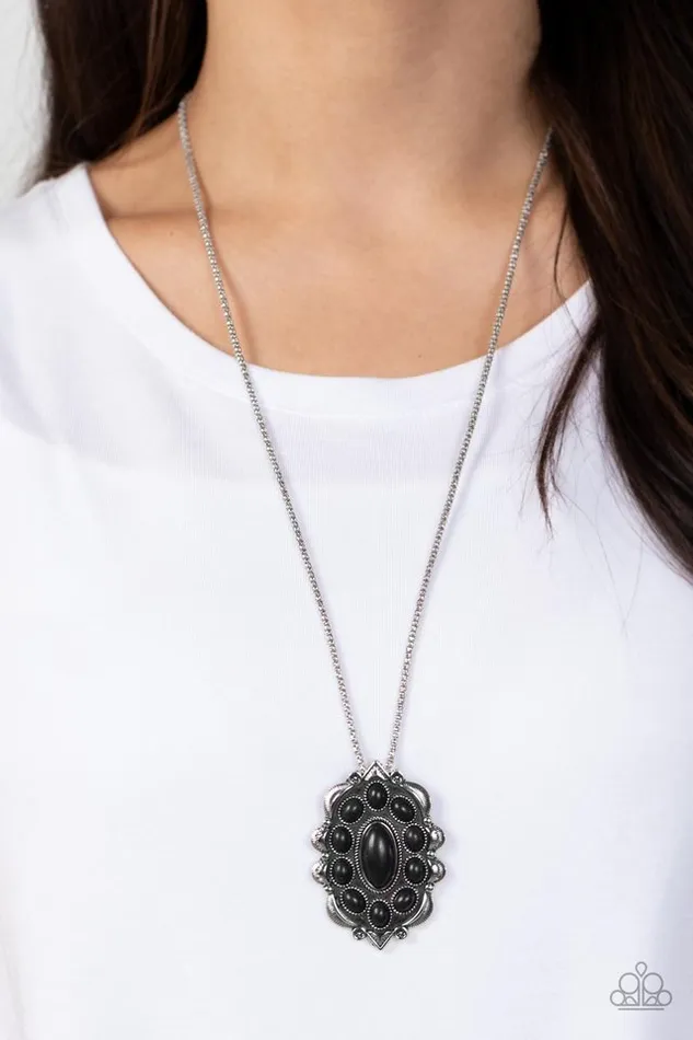 Paparazzi Jewelry Paparazzi Necklace Mojave Medallion Black Necklaces
