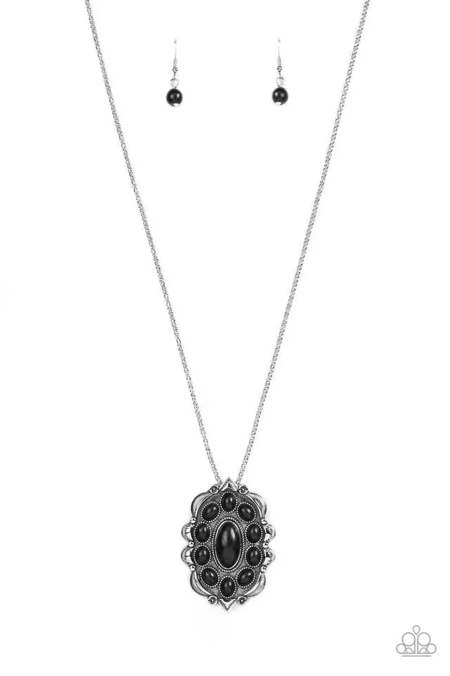 Paparazzi Jewelry Paparazzi Necklace Mojave Medallion Black Necklaces Paparazzi Jewelry Paparazzi Necklace Mojave Medallion Black Necklaces