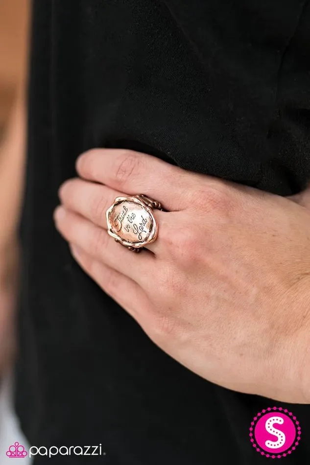 Paparazzi Jewelry Rings Paparazzi Ring Have A Little Faith Copper