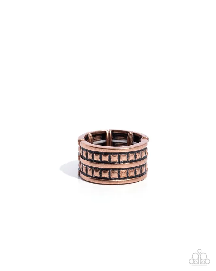 Paparazzi Jewelry Rings Paparazzi Ring Rev Up Copper Paparazzi Jewelry Rings Paparazzi Ring Rev Up Copper