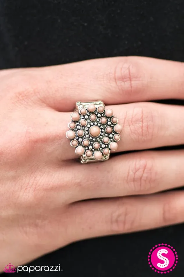 Paparazzi Ring Desert Dahlia Brown Paparazzi Jewelry Rings