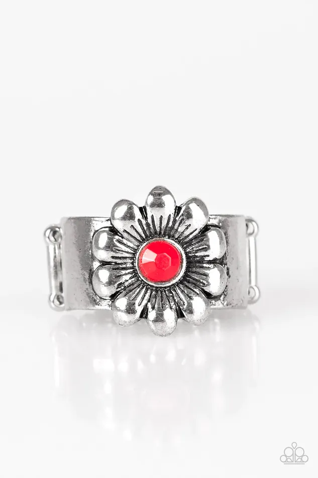 Paparazzi Ring Dreamy Fields Red Paparazzi Jewelry Rings