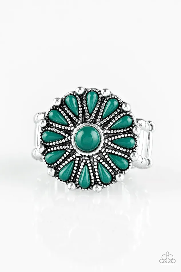 Paparazzi Ring Poppy Poptastic Green Paparazzi Jewelry Rings