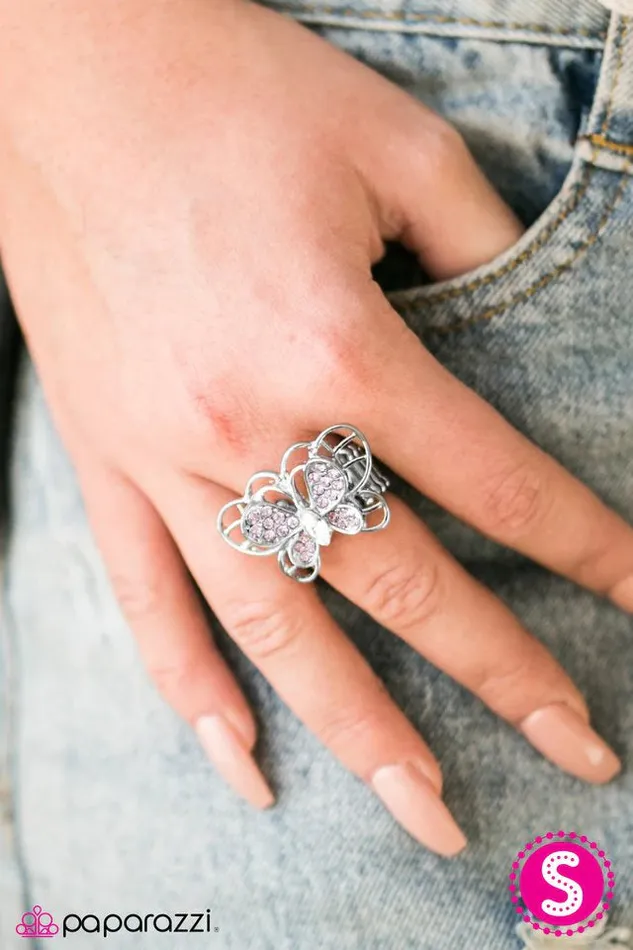 Rings Paparazzi Jewelry Paparazzi Ring Butterfly Banquet Purple