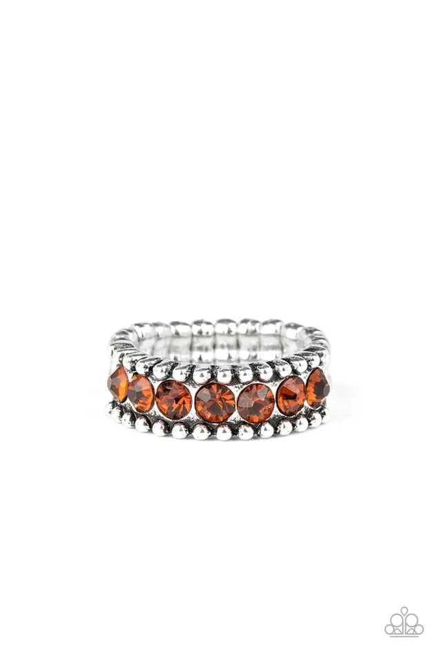 Rings Paparazzi Jewelry Paparazzi Ring Crank It Up Brown Rings Paparazzi Jewelry Paparazzi Ring Crank It Up Brown