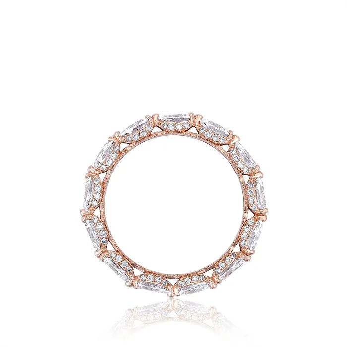 Rings Tacori Tacori RoyalT Pear Diamond Eternity Band in 18K Rose Gold