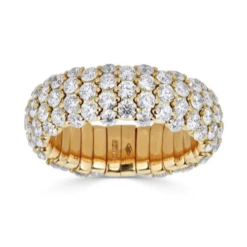 Zydo Rings Zydo 18K Yellow Gold Diamond Stretch Ring