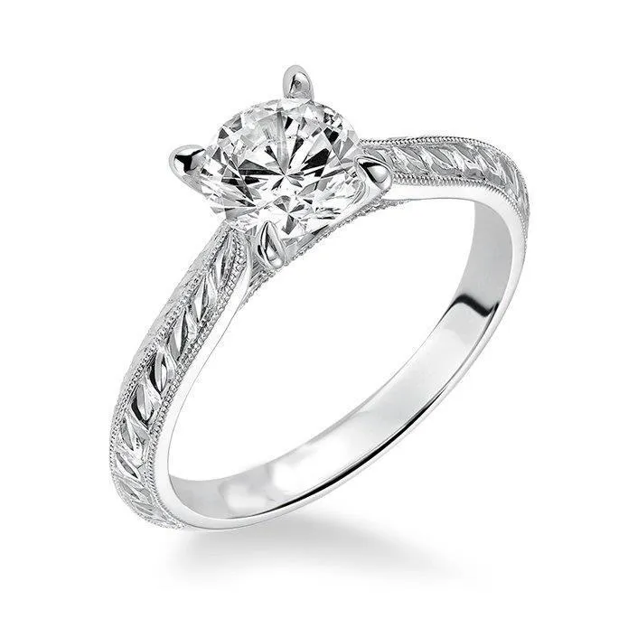 Solitaire 150 Carats Real Natural Earth Mined Diamond Milgrain Engagement Ring White Gold 14K GB Rings