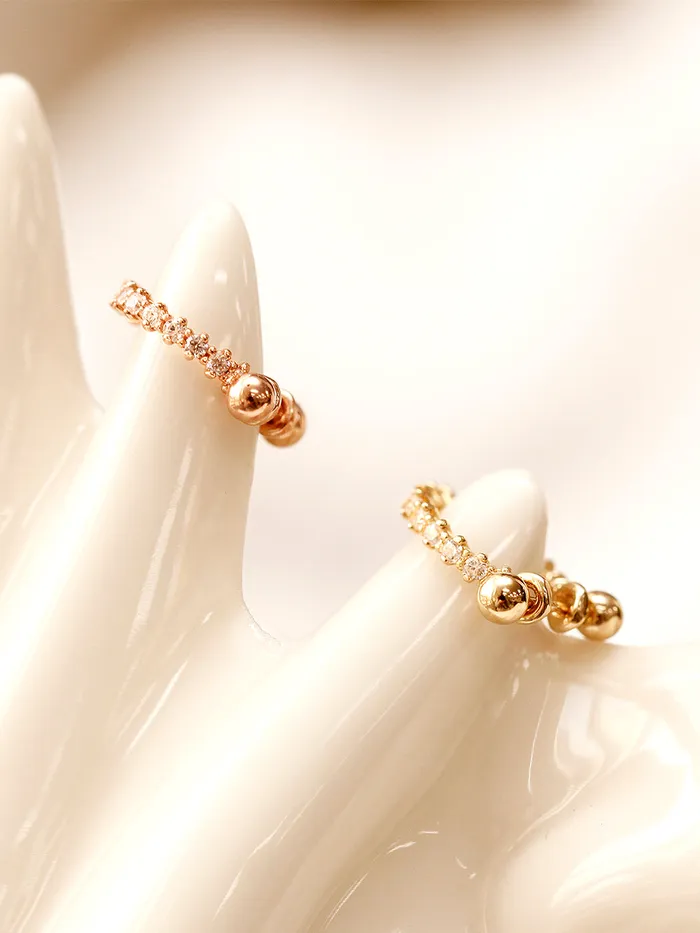 14K Gold Bling Cubic CType Conch Piercing MinimalBijoux PreStyled Sets