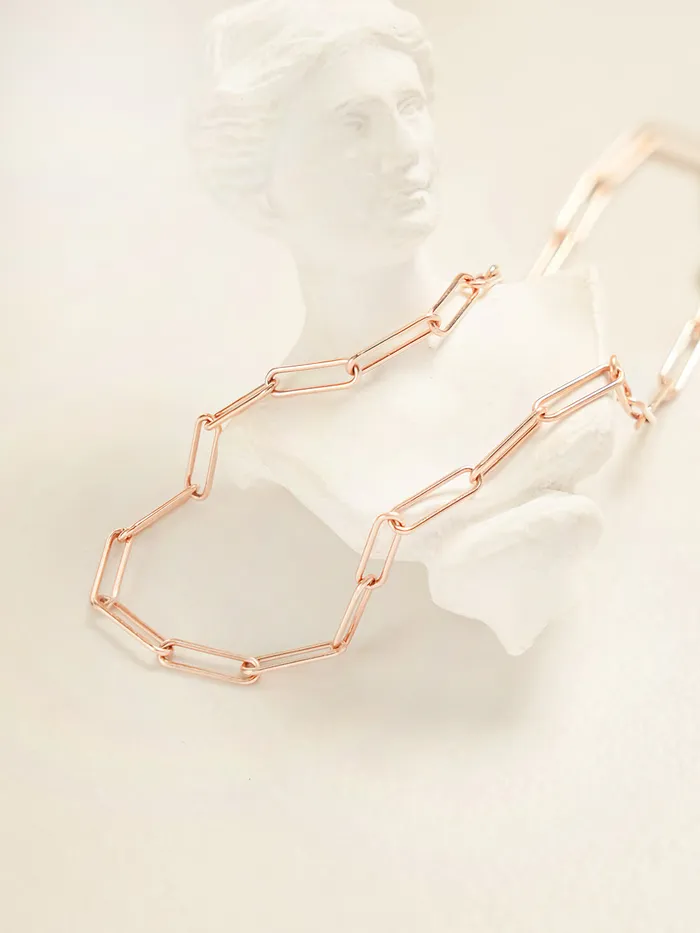 14K Gold Link Clip Chain Anklet Bracelet MinimalBijoux Bracelets