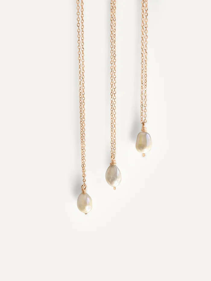Baroque Pearl Necklace Gold Fill Sheena Marshall Jewelry Necklaces