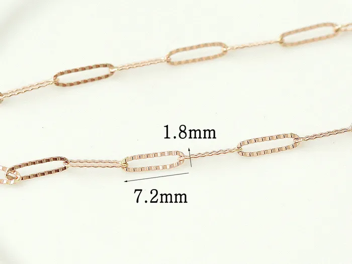 Bracelets MinimalBijoux 14K 18K Gold Slim Square Chain Anklet Bracelet