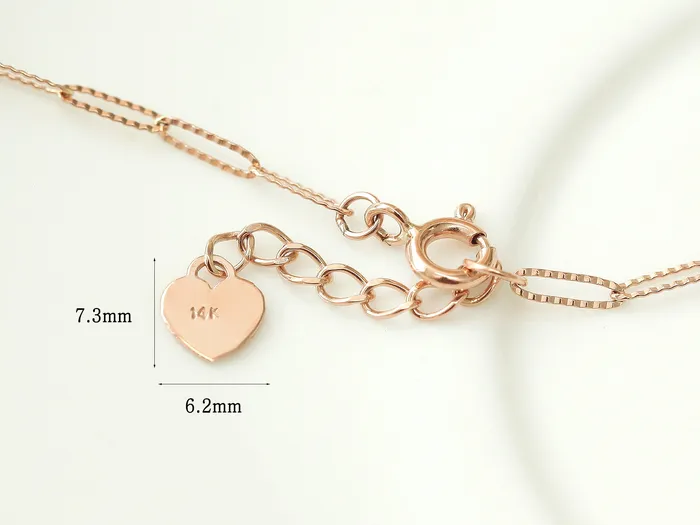 Bracelets MinimalBijoux 14K 18K Gold Slim Square Chain Anklet Bracelet