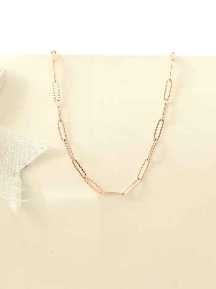 Bracelets MinimalBijoux 14K 18K Gold Slim Square Chain Anklet Bracelet