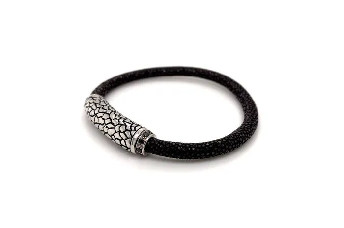 Bracelets Stingray Leather Bracelet Brown Samuel B