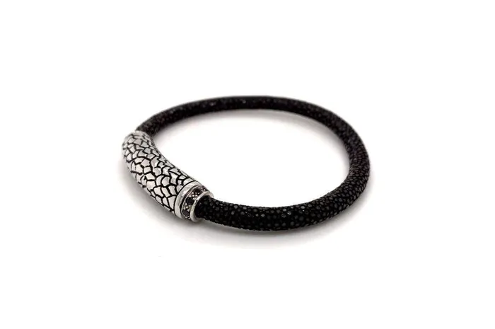 Bracelets Stingray Leather Bracelet Brown Samuel B