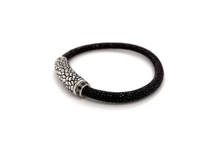 Bracelets Stingray Leather Bracelet Brown Samuel B