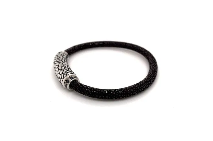Bracelets Stingray Leather Bracelet Brown Samuel B