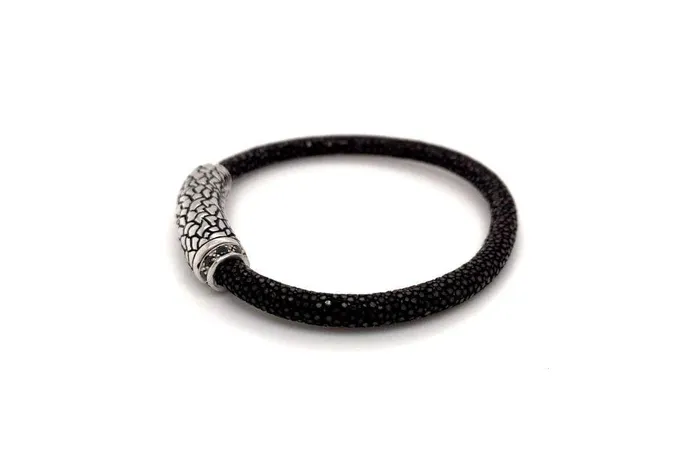 Bracelets Stingray Leather Bracelet Brown Samuel B