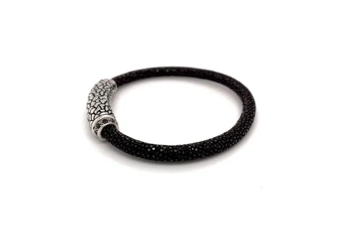 Bracelets Stingray Leather Bracelet Brown Samuel B