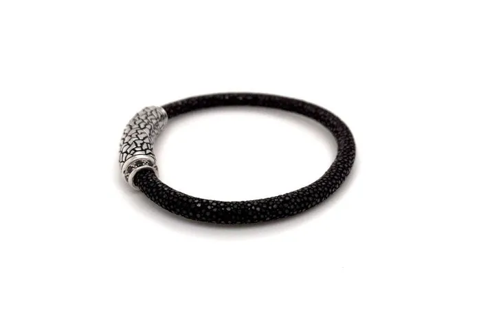 Bracelets Stingray Leather Bracelet Brown Samuel B