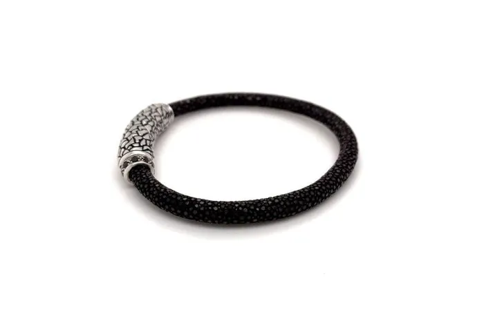 Bracelets Stingray Leather Bracelet Brown Samuel B