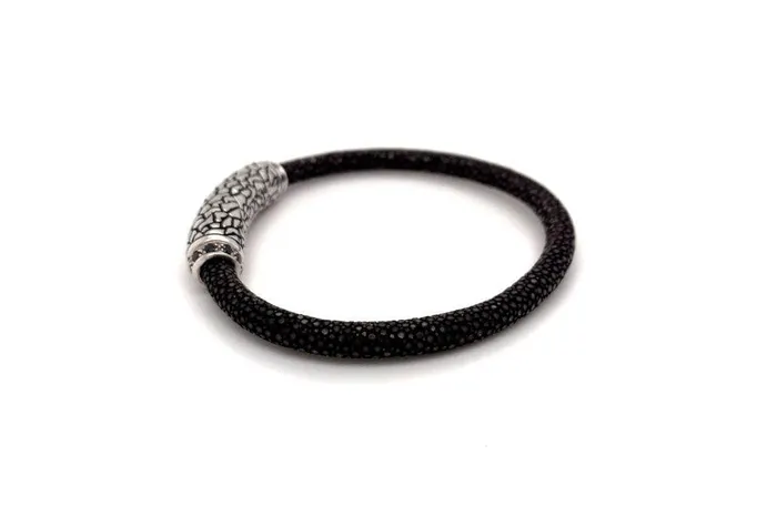 Bracelets Stingray Leather Bracelet Brown Samuel B