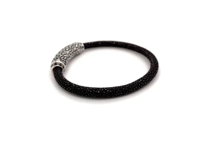 Bracelets Stingray Leather Bracelet Brown Samuel B