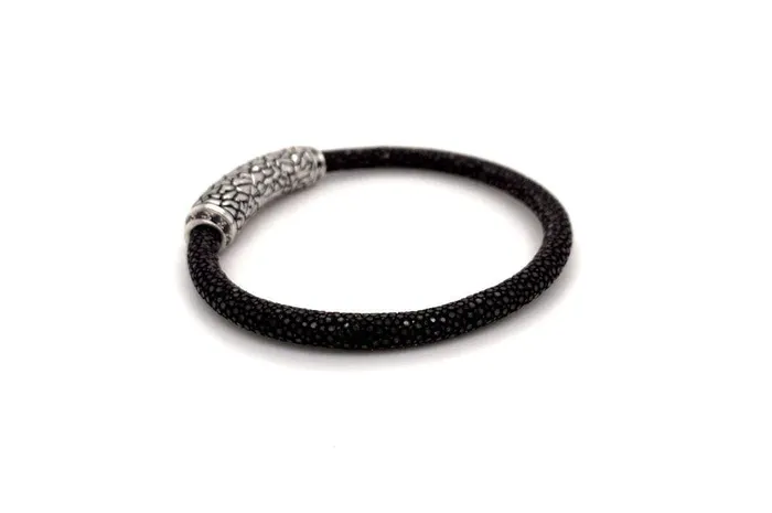 Bracelets Stingray Leather Bracelet Brown Samuel B
