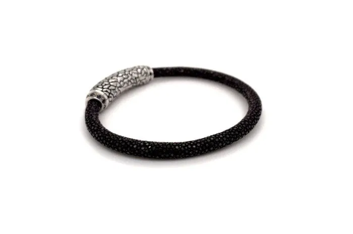 Bracelets Stingray Leather Bracelet Brown Samuel B