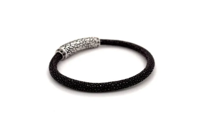 Bracelets Stingray Leather Bracelet Brown Samuel B