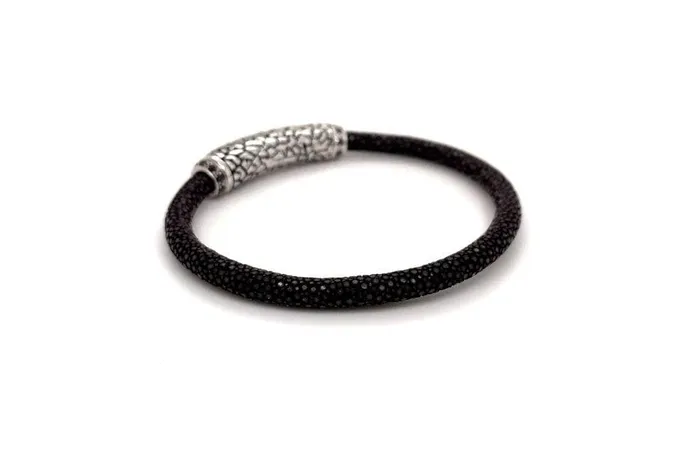 Bracelets Stingray Leather Bracelet Brown Samuel B
