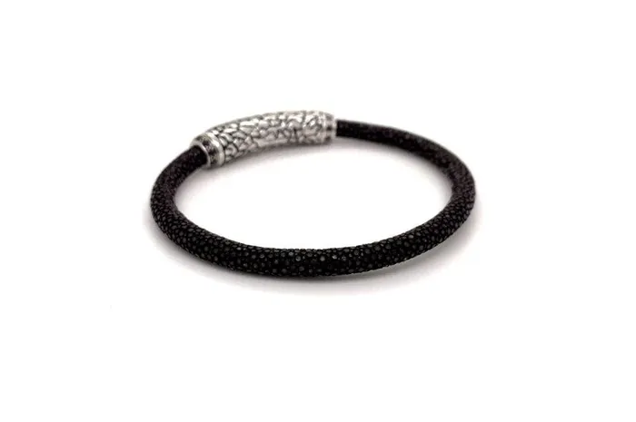 Bracelets Stingray Leather Bracelet Brown Samuel B